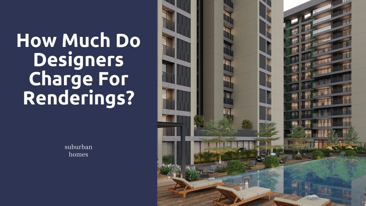 How much do designers charge for renderings?